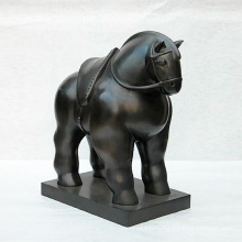 Low Price Famous Designs Small Abstract Bronze Botero Horse Sculpture For Home